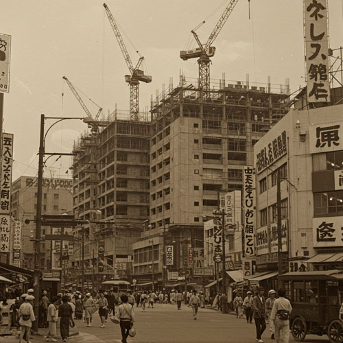 産業構造の転換：重工業から軽工業、そして先端技術へ。